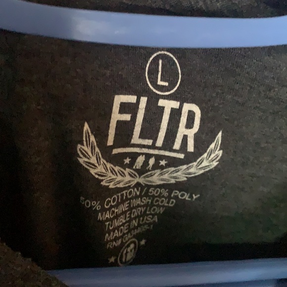FLTR (filter) t shirt, size large - Picture 3 of 3